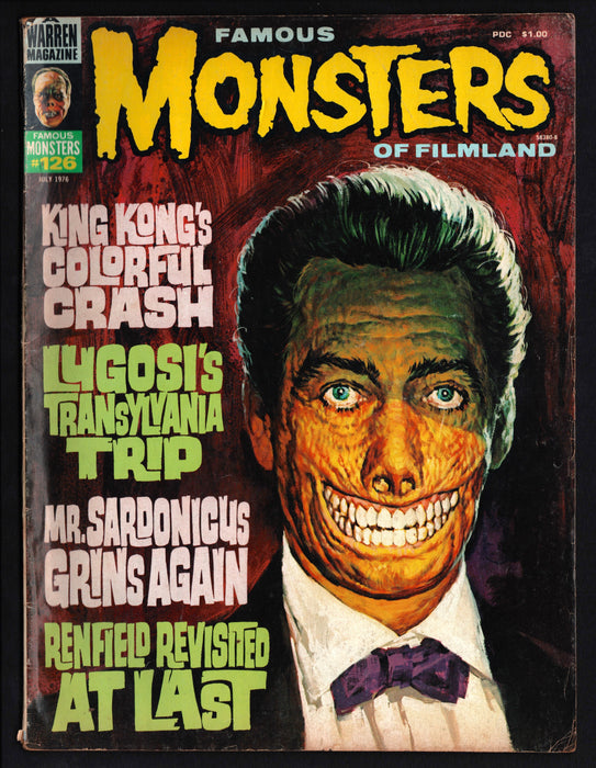 1976 Famous Monsters of Filmland Magazine #126 King Kong Mr Sardonicus - TvMovieCards.com