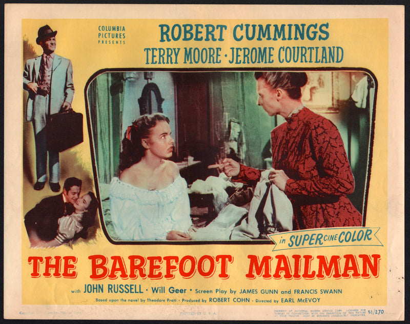 1951 The Barefoot Mailman Lobby Card 11x14 Robert Cummings Jerome Courtland - TvMovieCards.com