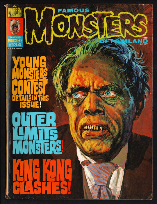 1977 Famous Monsters of Filmland Magazine #134 Outer Limits King Kong - TvMovieCards.com