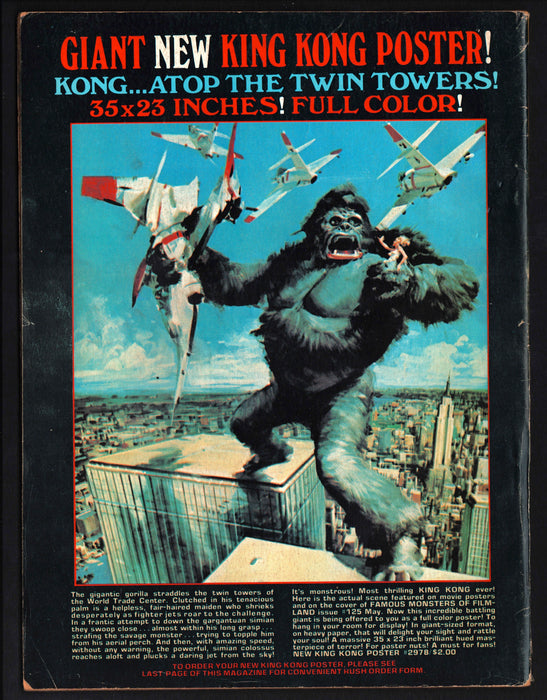 1977 Famous Monsters of Filmland Magazine #134 Outer Limits King Kong - TvMovieCards.com