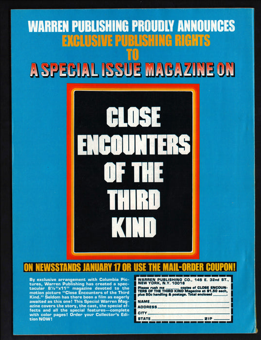 1978 Famous Monsters of Filmland Magazine #141 Close Encounters - TvMovieCards.com