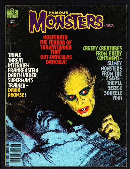 1979 Famous Monsters of Filmland Magazine #153 Nosferatu Cover - TvMovieCards.com