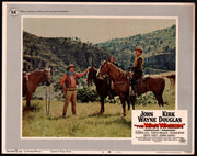 1967 The War Wagon #4 Lobby Card 11x14 John Wayne Kirk Douglas Howard Keel - TvMovieCards.com