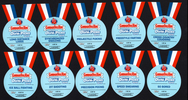 2014 Garbage Pail Kids Series 1 Olym-Picks Medal Bronze 10 Card Set - TvMovieCards.com