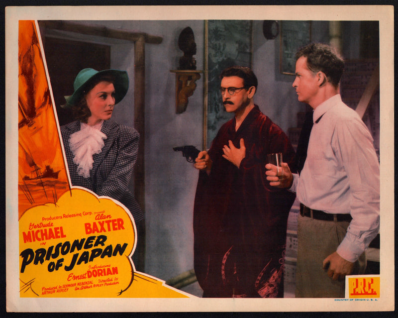 1942 Prisoner of Japan Lobby Card 11x14 Alan Baxter Gertrude Michael Ernst Deuts - TvMovieCards.com