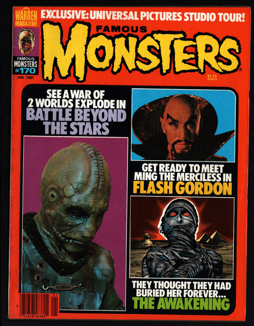 1981 Famous Monsters of Filmland Magazine #170 Flash Gordon / The Awakening - TvMovieCards.com