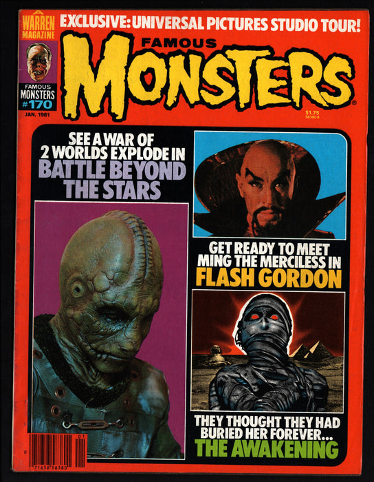 1981 Famous Monsters of Filmland Magazine #170 Flash Gordon / The Awakening - TvMovieCards.com