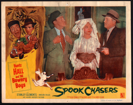 1957 Spook Chasers Lobby Card 11x14 Huntz Hall Stanley Clements Darlene Fields - TvMovieCards.com