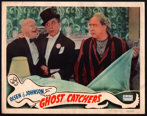 1944R Ghost Catchers Lobby Card 11x14 Ole Olsen Chic Johnson Gloria Jean - TvMovieCards.com