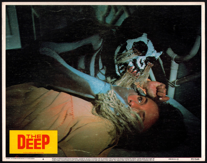 1977 The Deep #4 Lobby Card 11x14 Jacqueline Bisset Nick Nolte Dick Anthony Will - TvMovieCards.com