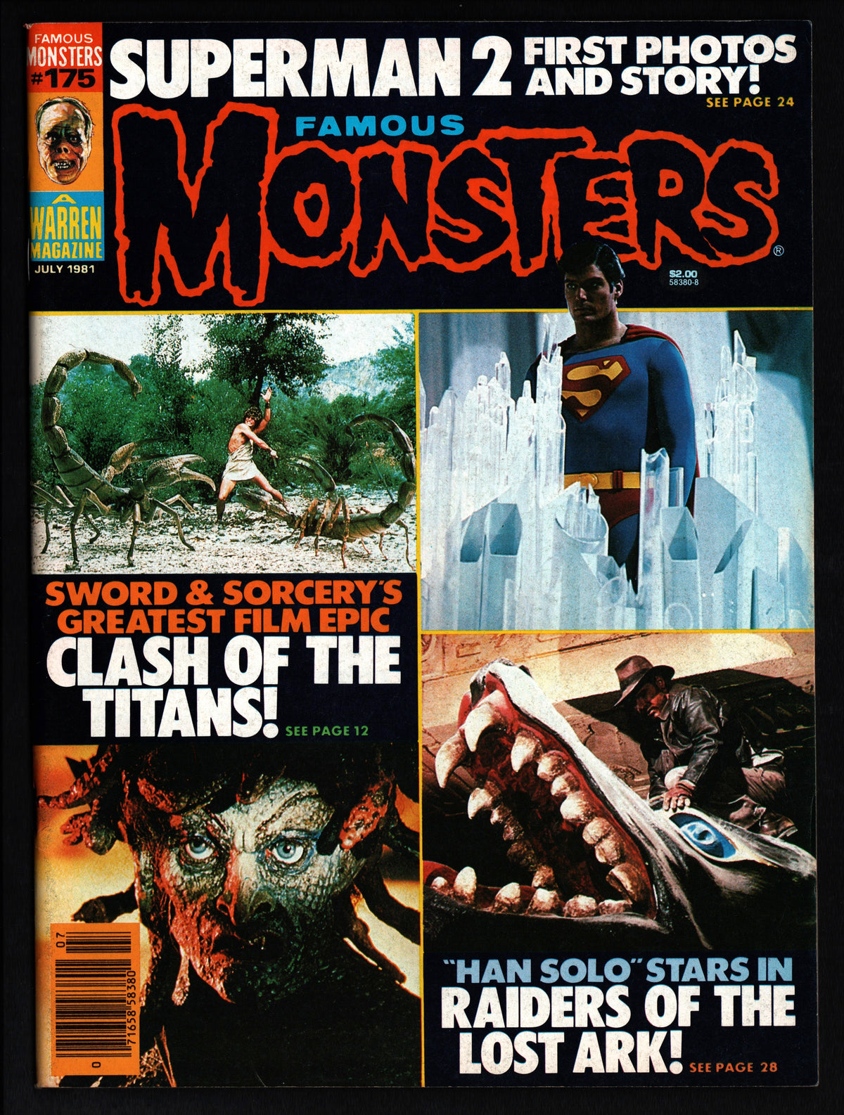 Famous Monsters of Filmland #171 1981年 1981 Famous Monsters of Filmland Magazine #175 Clash of the Titans