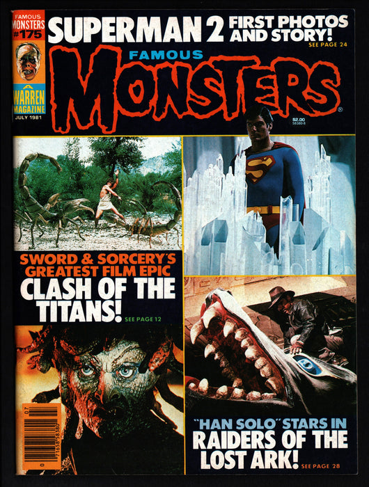 1981 Famous Monsters of Filmland Magazine #175 Clash of the Titans / Superman - TvMovieCards.com