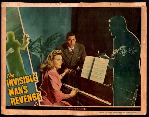 1944 Invisible Man's Revenge Lobby Card 11x14 Jon Hall Evelyn Ankers Alan Curtis - TvMovieCards.com