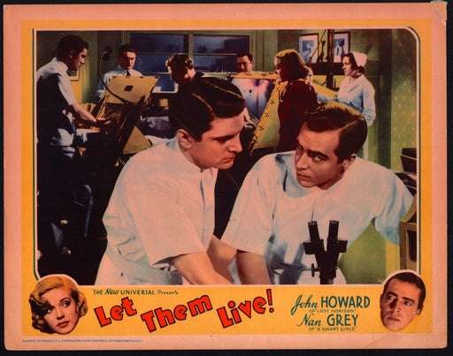 1937 Let Them Live Lobby Card 11x14 John Howard Nan Grey Edward Ellis - TvMovieCards.com