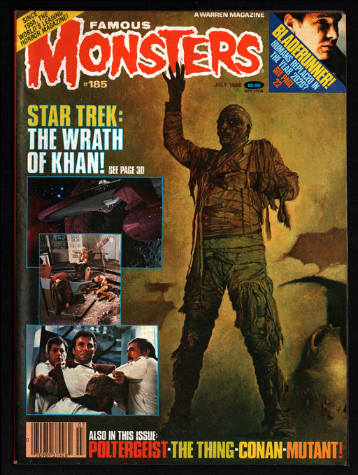 1982 Famous Monsters of Filmland Magazine #185 Star Trek / The Mummy - TvMovieCards.com