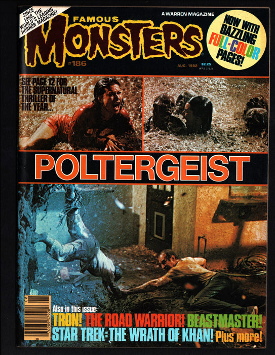 1982 Famous Monsters of Filmland Magazine #186 Poltergeist - TvMovieCards.com