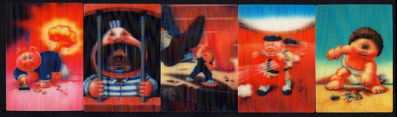 2011 Garbage Pail Kids Flashback Series 3 3D Motion 5/5 Card Set - TvMovieCards.com