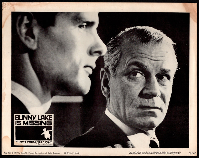 1965 Bunny Lake Is Missing Lobby Card 11x14 Keir Dullea Carol Lynley Laurence Ol - TvMovieCards.com