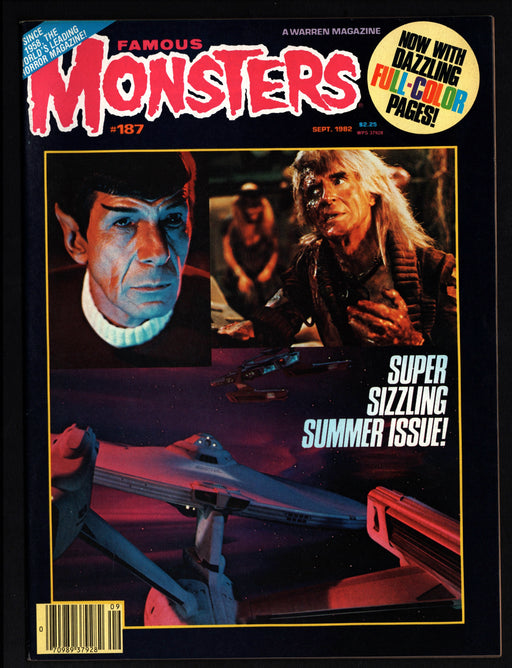 1982 Famous Monsters of Filmland Magazine #187 Star Trek Wrath of Khan - TvMovieCards.com