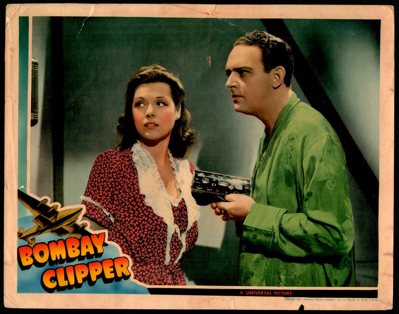 1941 Bombay Clipper Lobby Card 11x14 William Gargan Irene Hervey Charles Lang - TvMovieCards.com