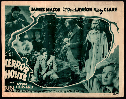 1943 Terror House Lobby Card 11x14 James Mason Wilfrid Lawson Mary Clare - TvMovieCards.com