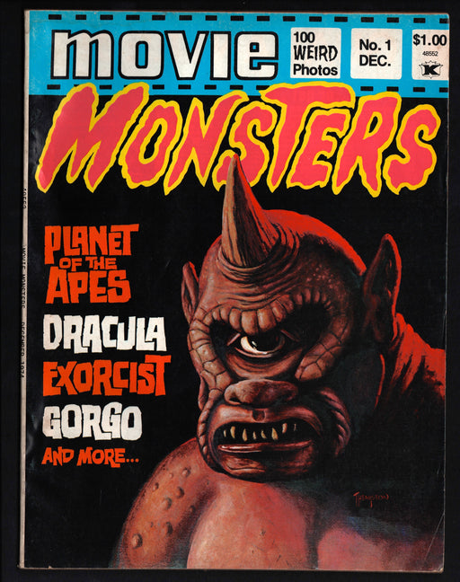 1974 Movie Monsters Magazine #1 Planet of the Apes / Dracula - TvMovieCards.com