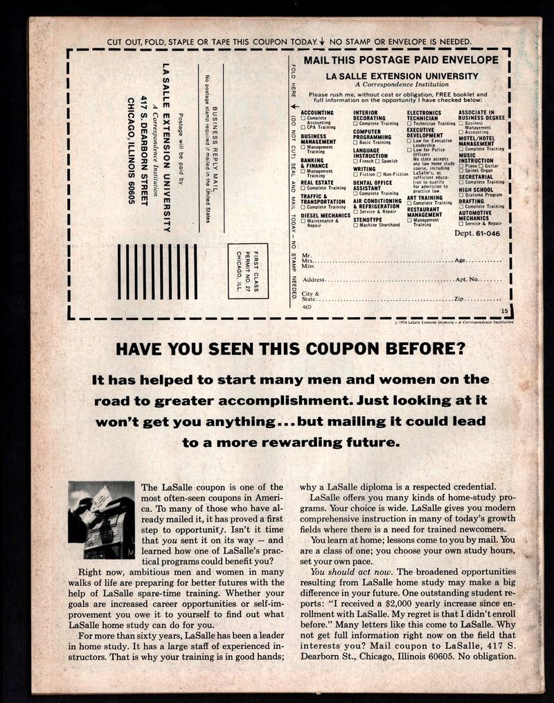1974 Movie Monsters Magazine #1 Planet of the Apes / Dracula - TvMovieCards.com