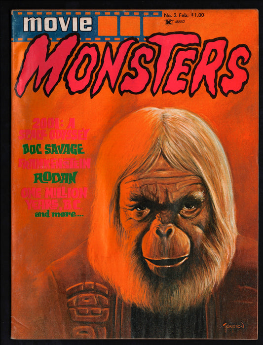 1975 Movie Monsters Magazine #2 Planet of the Apes / Frankenstein - TvMovieCards.com