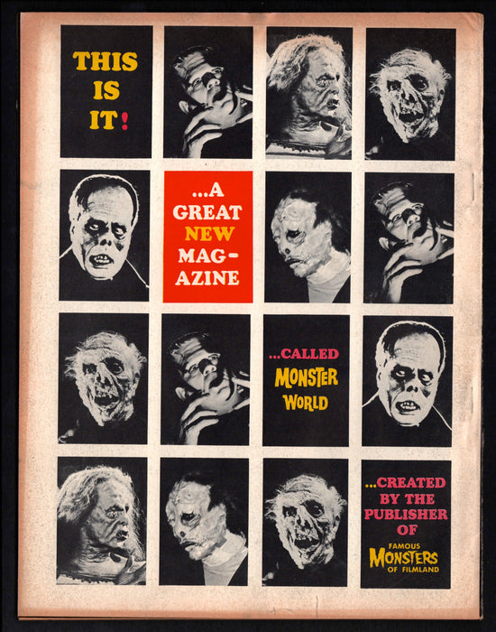 1964 Monster World Magazine #1 The Wolfman / Frankenstein - TvMovieCards.com