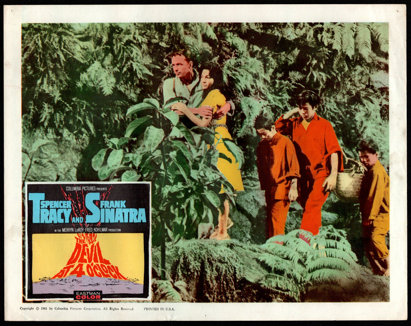 1961 The Devil at 4 O'Clock Lobby Card 11x14 Spencer Tracy Frank Sinatra Kerwin - TvMovieCards.com