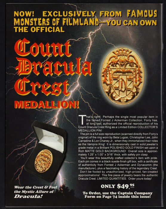 Famous Monsters of Filmland Magazine Horror Magazine #207 March 1995 - TvMovieCards.com