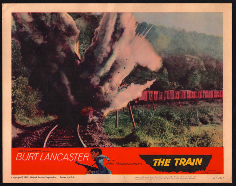 1965 The Train Lobby Card 11x14 Burt Lancaster Paul Scofield Jeanne Moreau - TvMovieCards.com
