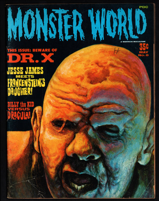 1966 Monster World Magazine #8 Beware of Dr X / Jesse James / Billy The Kid - TvMovieCards.com