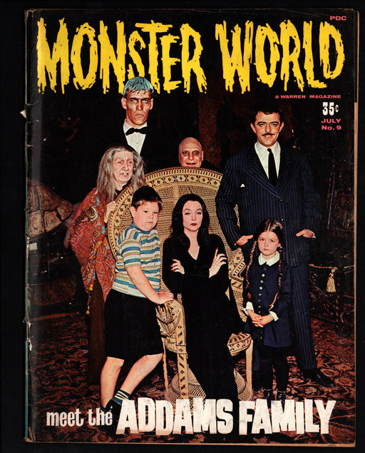 1966 Monster World Magazine #9 The Addams Family - TvMovieCards.com