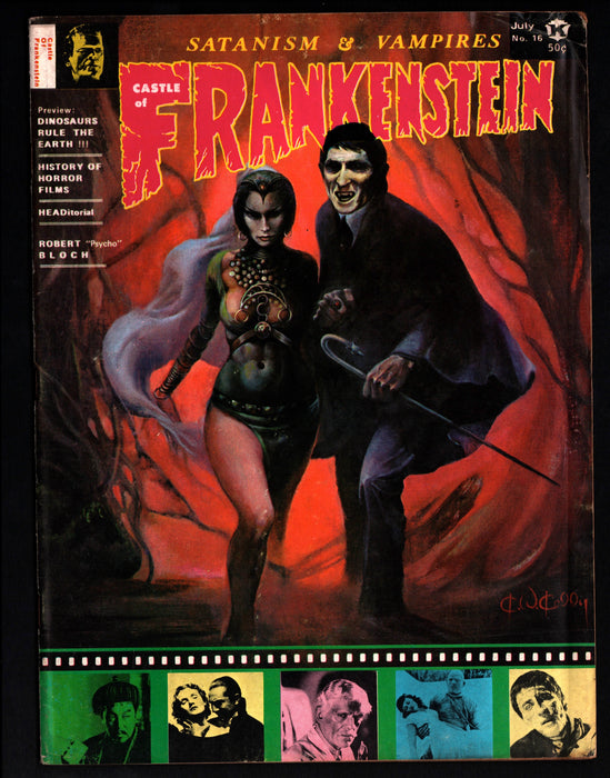 1971 Castle of Frankenstein Magazine #16 Satanism & Vampires - TvMovieCards.com