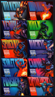 1994 Marvel Masterpieces III Gold Holofoil Chase Card Set 10 Cards Fleer - TvMovieCards.com