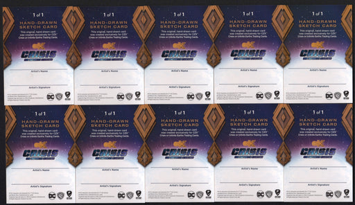 2022 Cryptozoic CZX Crisis on Infinite Earths (10) BLANK Sketch Card - TvMovieCards.com