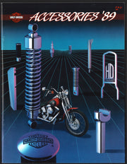1989 Harley Davidson Motorcycles Dealer Parts / Accessories Catalog Brochure - TvMovieCards.com