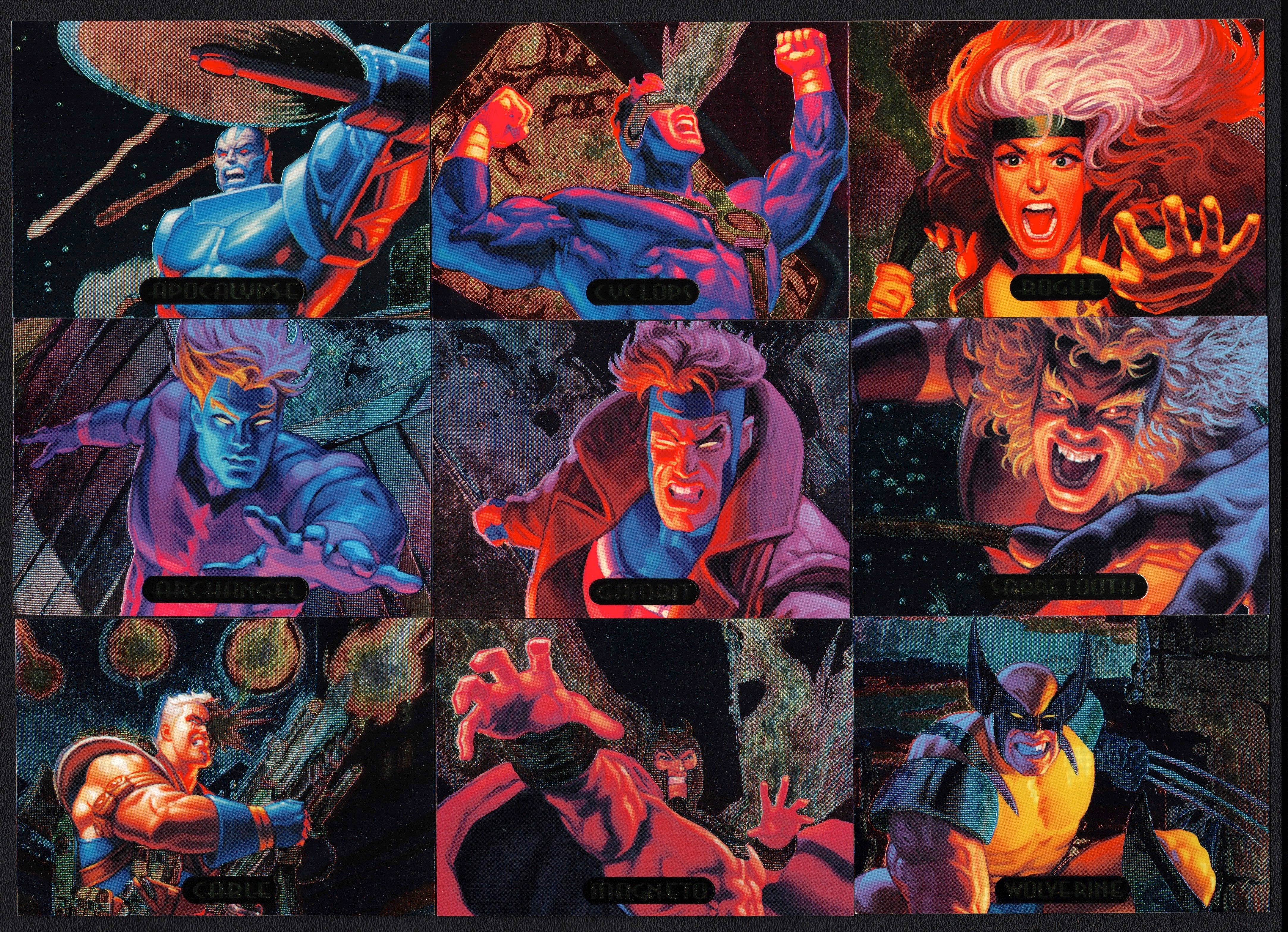 1994 Marvel Masterpieces III Foil Powerblast Chase Card Set 9/9
