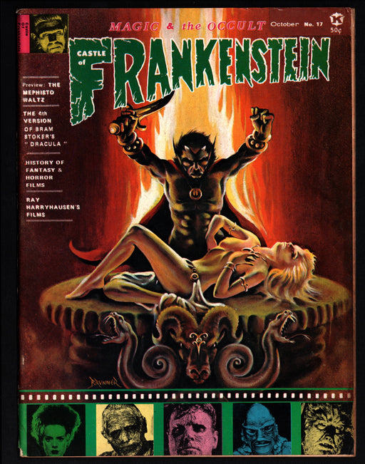 1971 Castle of Frankenstein Magazine #17 Magic & The Occult - TvMovieCards.com
