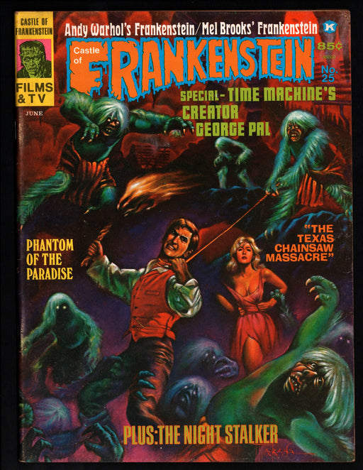 1974 Castle of Frankenstein Magazine #25 Time Machine / Phantom of the Paradise - TvMovieCards.com