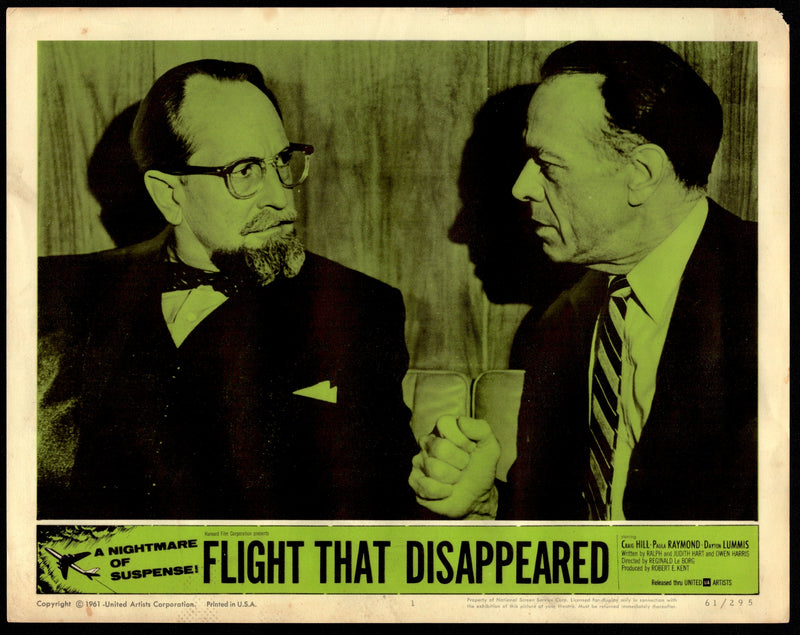 1961 Flight That Disappeared #1 Lobby Card 11x14 Craig Hill Paula Raymond Dayton - TvMovieCards.com
