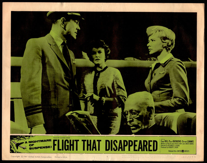 1961 Flight That Disappeared #4 Lobby Card 11x14 Craig Hill Paula Raymond - TvMovieCards.com