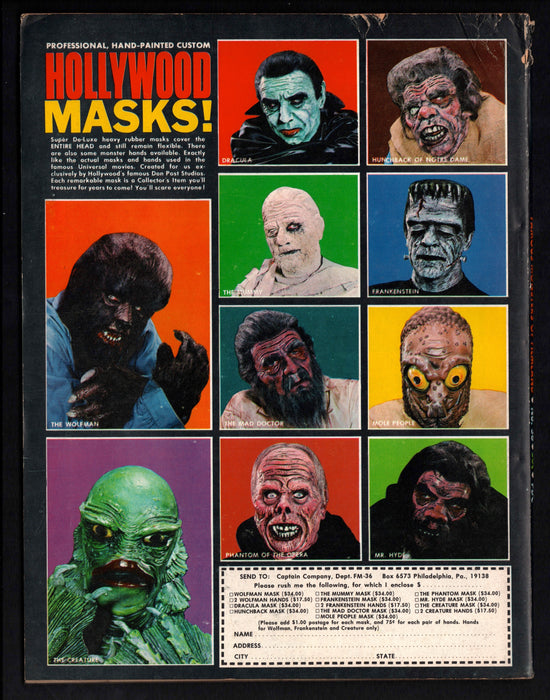 1965 Famous Monsters of Filmland Magazine #36 The Mummy's Ghost Warren - TvMovieCards.com