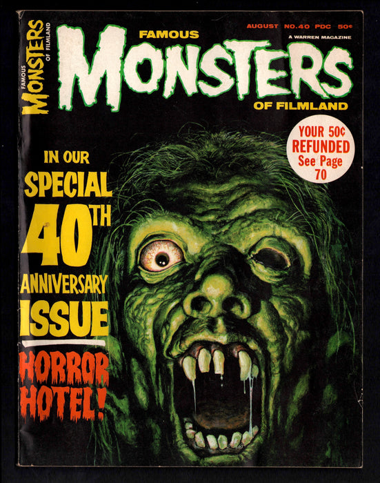 1966 Famous Monsters of Filmland Magazine #40th Anniversary Issue - TvMovieCards.com