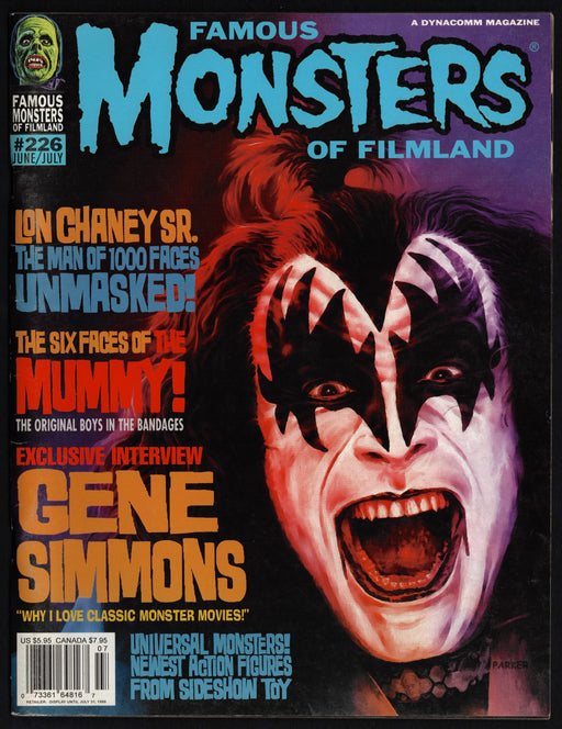 Famous Monsters of Filmland Magazine Horror Magazine #226 Gene Simmons - TvMovieCards.com