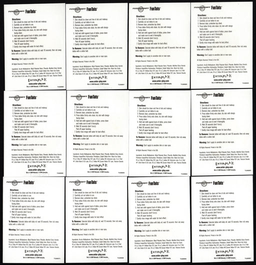 Mario Kart Wii FunTats Chase Card Set 12 Cards Enterplay 2010 T1-T12 Tattoos - TvMovieCards.com