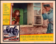 1960 Five Branded Women #6 Lobby Card 11x14 Van Heflin Silvana Mangano - TvMovieCards.com