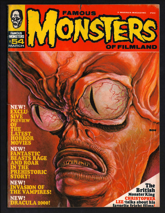 1969 Famous Monsters of Filmland Magazine #54 Invasion of the Saucer Men - TvMovieCards.com