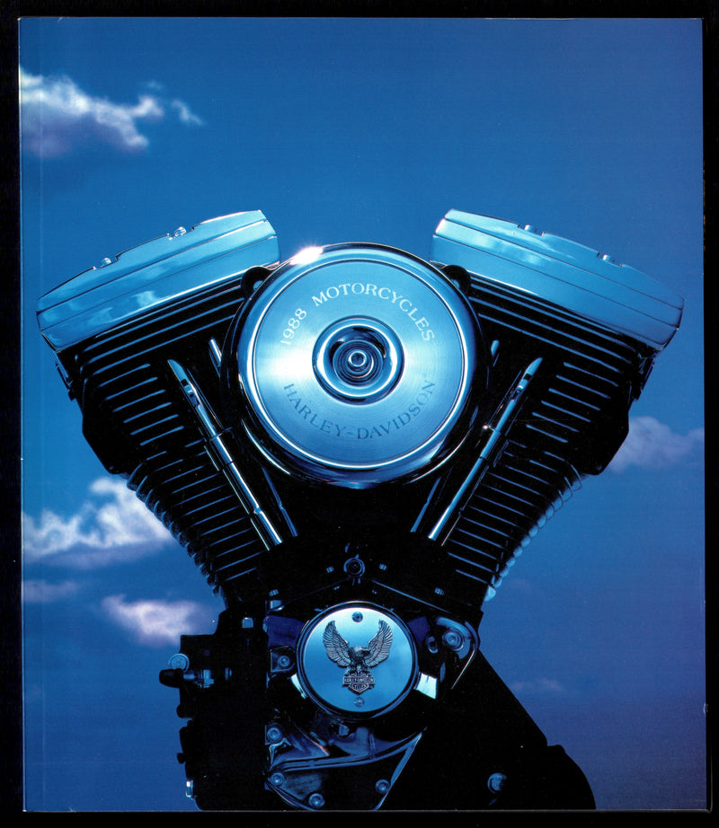 1988 Harley Davidson Motorcycles Factory Sales Brochure Full Spec Sheet - TvMovieCards.com